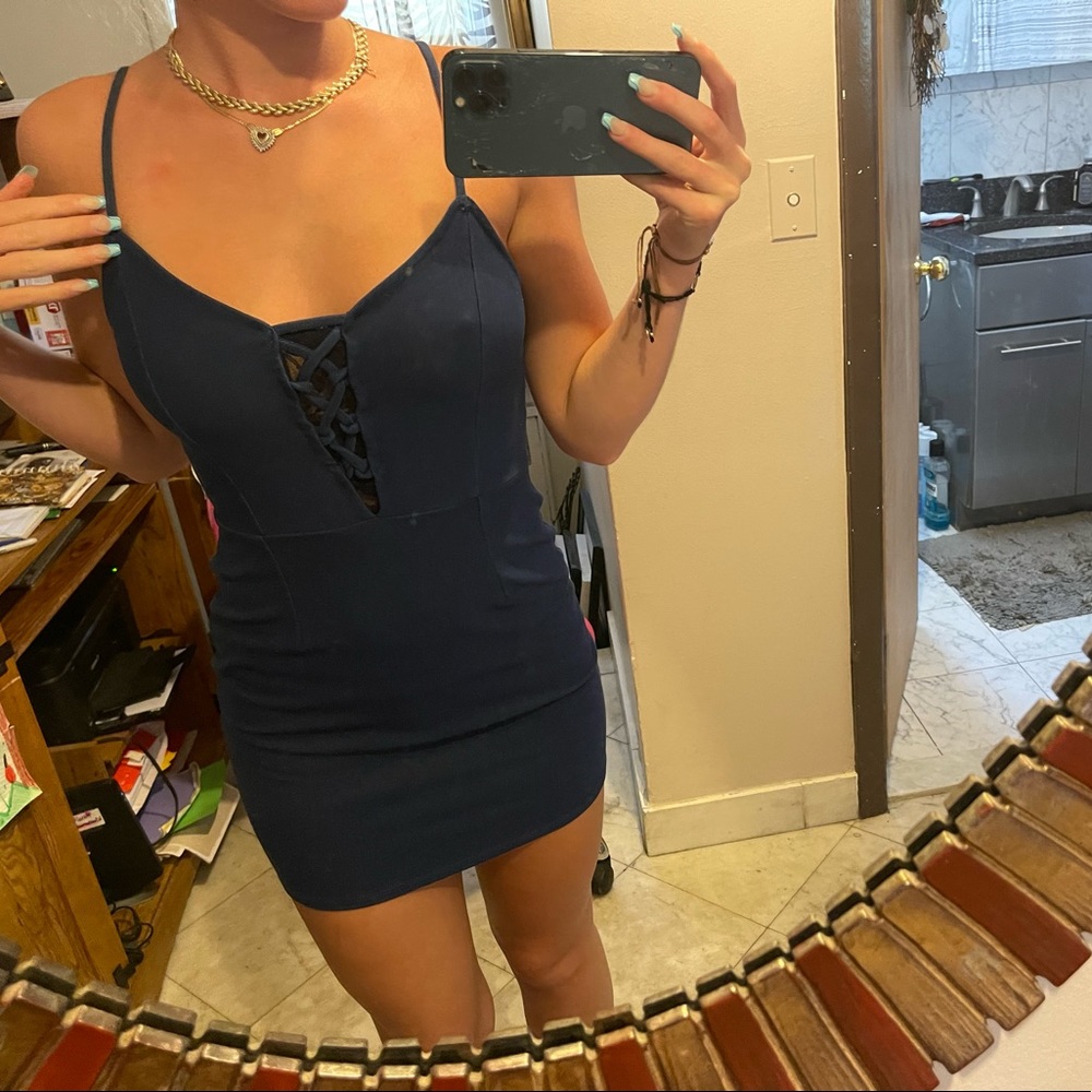 Cute navy blue dress